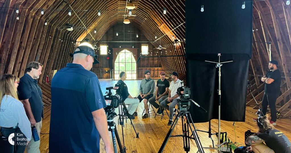 Kim Brattain's team engaged in professional corporate video production, capturing the essence of a corporate company on film.